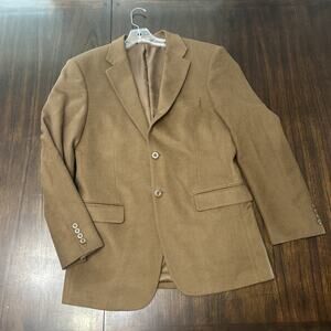 Pronto Moda Italia Cashmere Wool Blazer Mens Sz 40R Camel